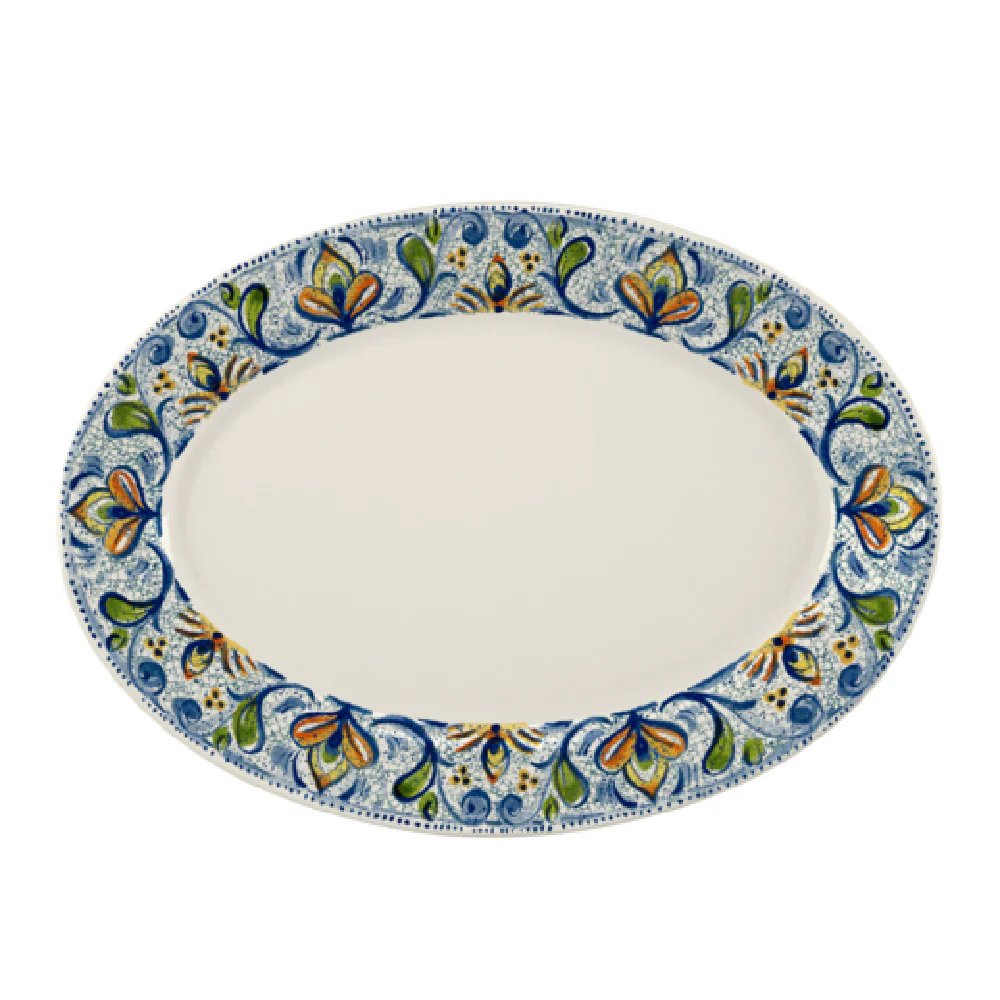 Steelite HL15763906 Rolled Edge Oval Platter 13.375 Steelite HL15763906 Rolled Edge Oval Platter 13.375