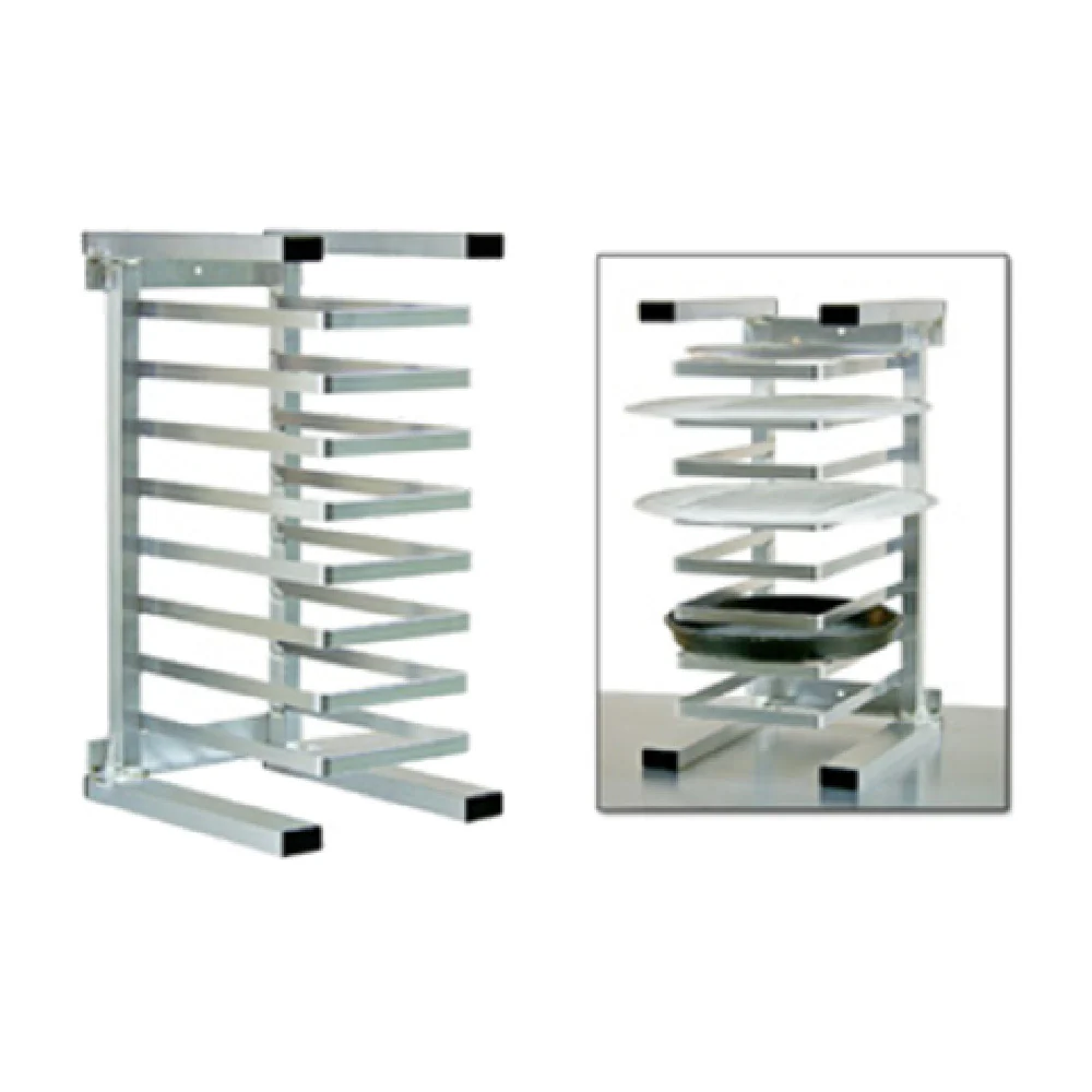 New Age Industrial 99970 12 Inch Universal Pizza Pan Rack Aluminum Countertop