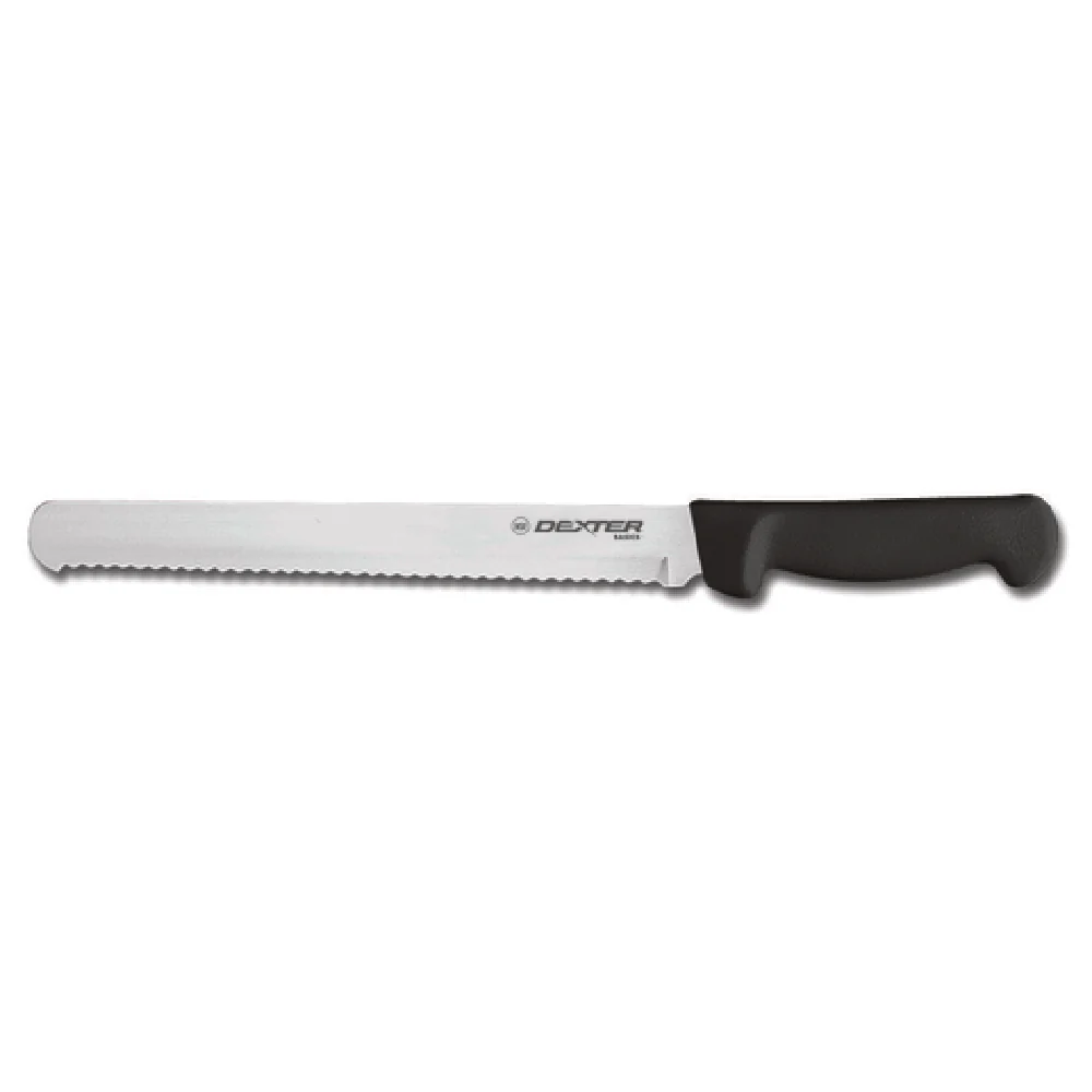 Dexter 31605B 12 Inch Scalloped Edge Knife High Carbon Stainless Steel Black Handle