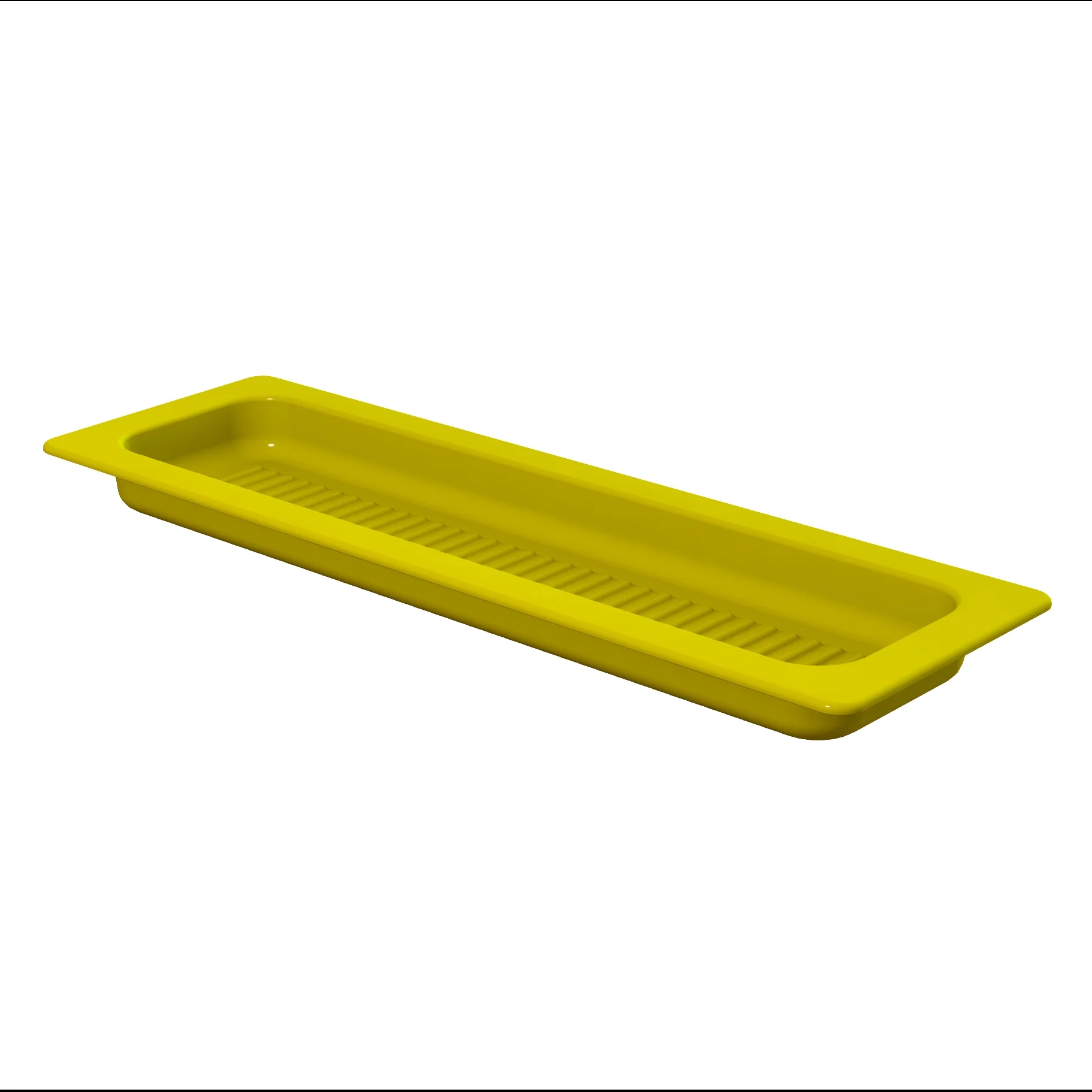 Tablecraft CW1244Y 21 Inch Food Pan Aluminum Cold Holding with Duracoat Yellow Finish Tablecraft CW1244Y 21 Inch Food Pan Aluminum Cold Holding with Duracoat Yellow Finish