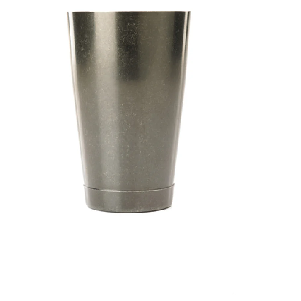 Mercer Culinary M37007VBK 18 Oz Capped Bar Cocktail Shaker Stainless Steel Vintage Black Finish