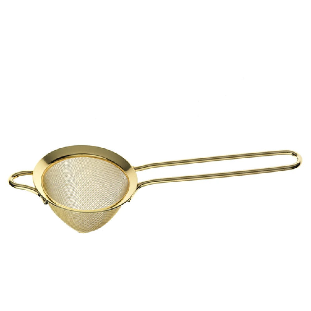 Mercer Culinary M37025GD 3-1/2 Inch Diameter Fine Mesh Strainer Gold Plated Stainless Steel Mercer Culinary M37025GD 3-1/2 Inch Diameter Fine Mesh Strainer Gold Plated Stainless Steel