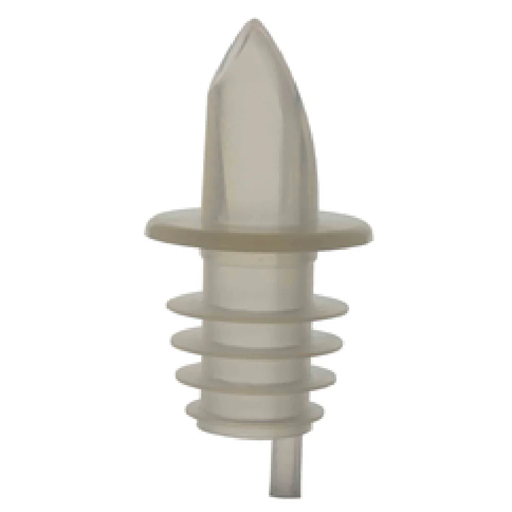 Thunder Group PLPR900CL Liquor Pourer Clear Plastic Without Collar - 12 Packs