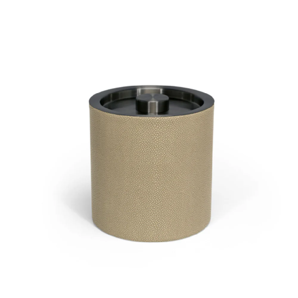 FOH RIB040BEL21 3.5qt Round Belize Ice Bucket Dune With Matte Black Lid Includes One RIB018BEL21-BTM 3.5qt Round Belize Ice Bucket Base Dune FOH RIB040BEL21 3.5qt Round Belize Ice Bucket Dune With Matte Black Lid Includes One RIB018BEL21-BTM 3.5qt Round Belize Ice Bucket Base Dune