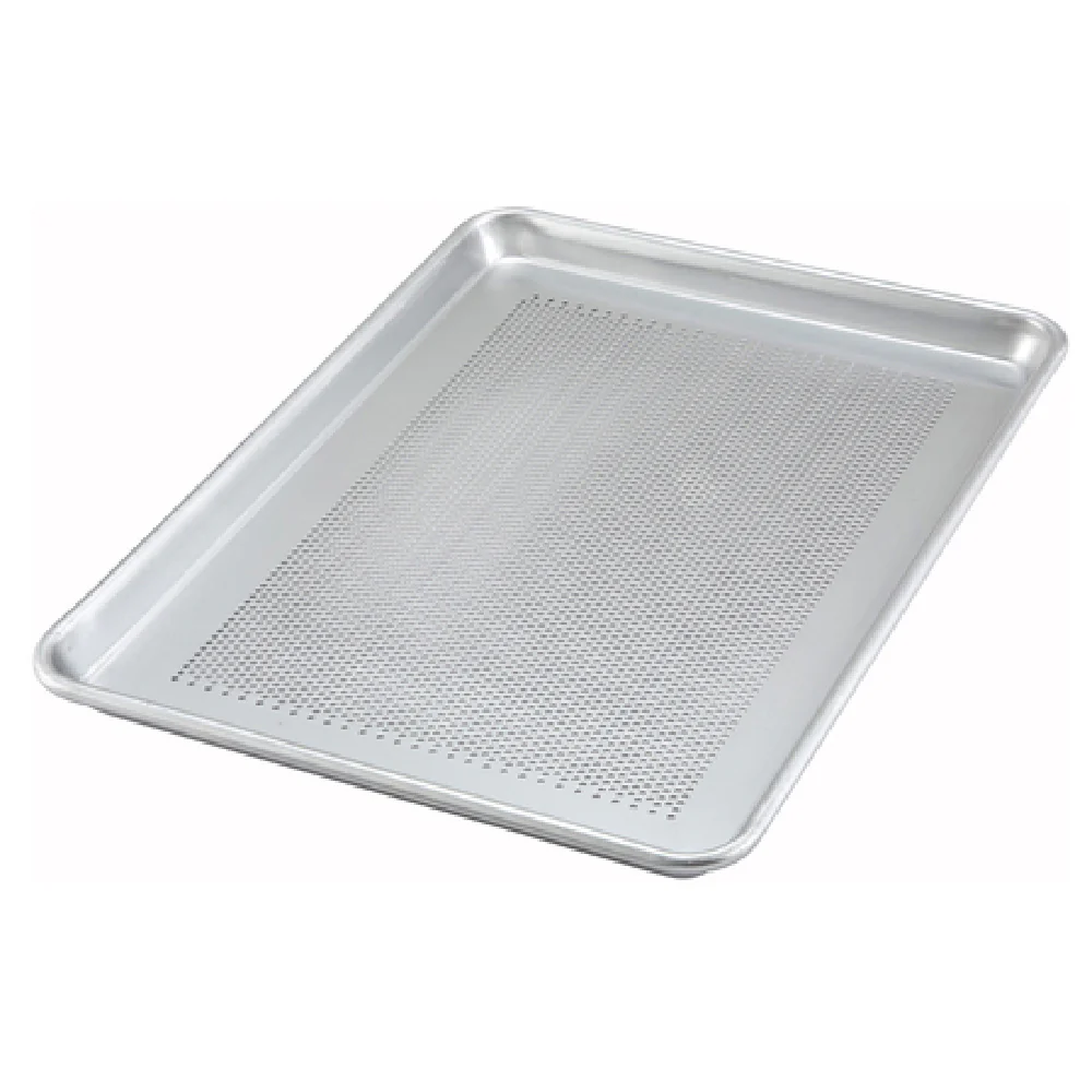 Winco ALXP-2618P 26 Inch Perforated Sheet Pan 16 Gauge Aluminum with Optimal Airflow