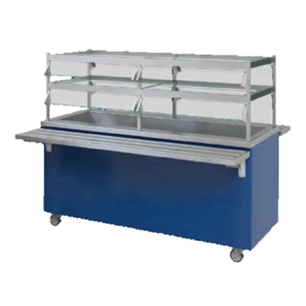 Dinex DXPR3CM 50 Inch Stainless Steel Cold Food Well Unit with Swivel Casters Dinex DXPR3CM 50 Inch Stainless Steel Cold Food Well Unit with Swivel Casters