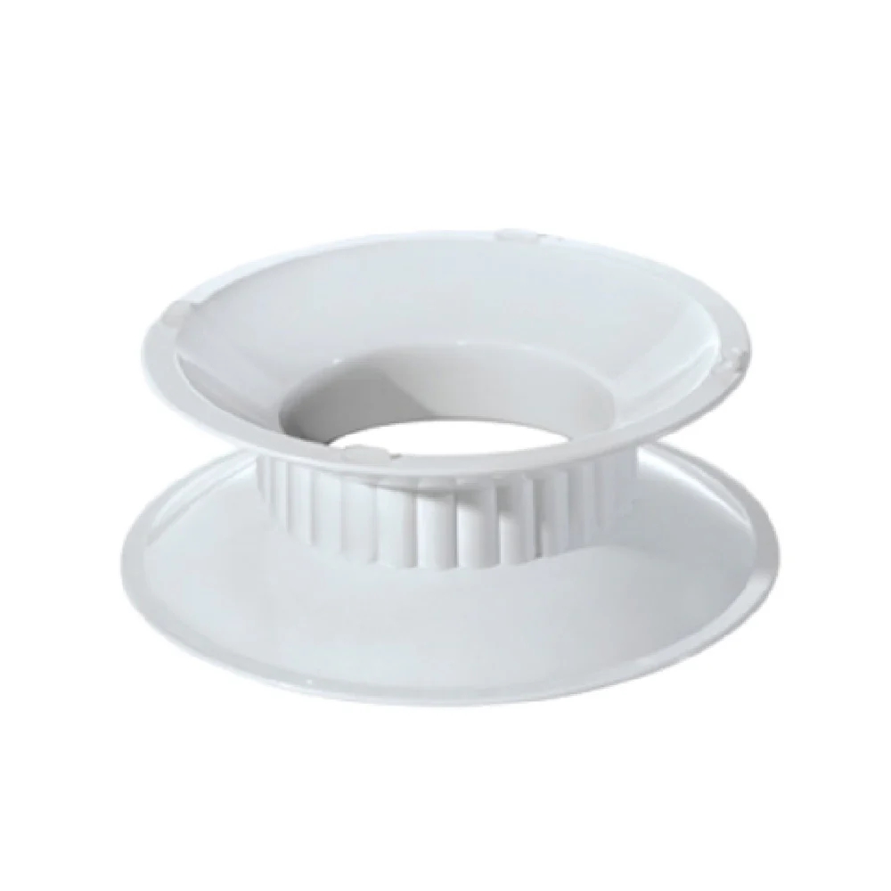 GET Enterprises ML-107-W 8-1/2 Inch White Round Pedestal Melamine with Rubber Feet