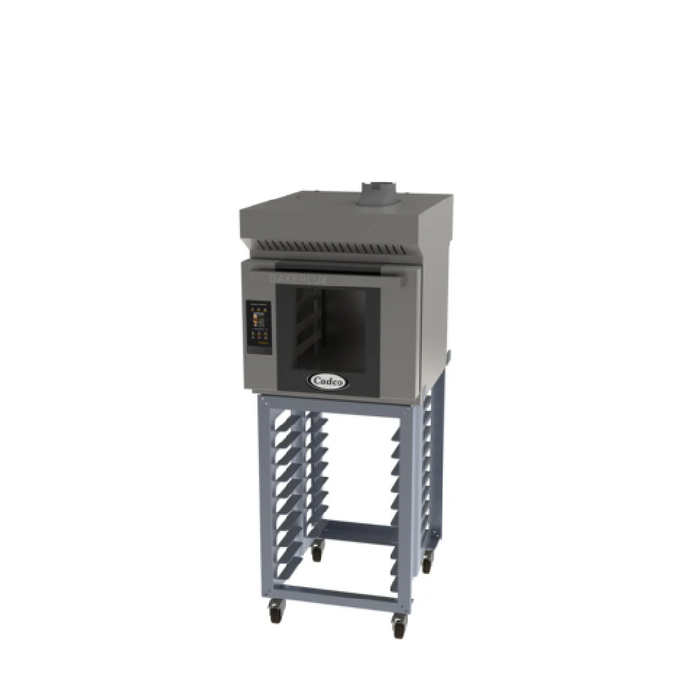 Cadco BLS-4HTD-1H 31 Inch Electric Convection Oven with Stand and Ventless Hood Cadco BLS-4HTD-1H 31 Inch Electric Convection Oven with Stand and Ventless Hood