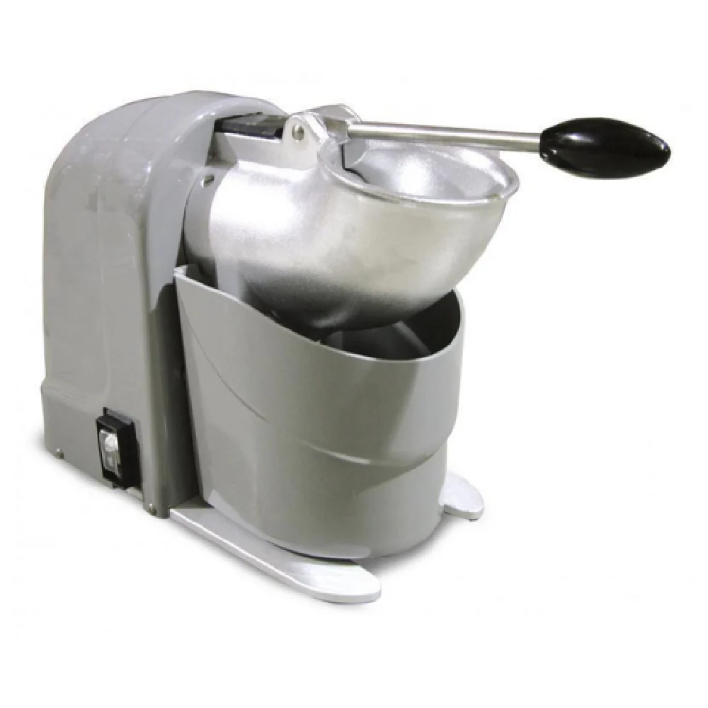 Omcan 17137 8 Inch Ice Shaver Electric 2 Liter Bowl Stainless Steel with Magnetic Micro Lever