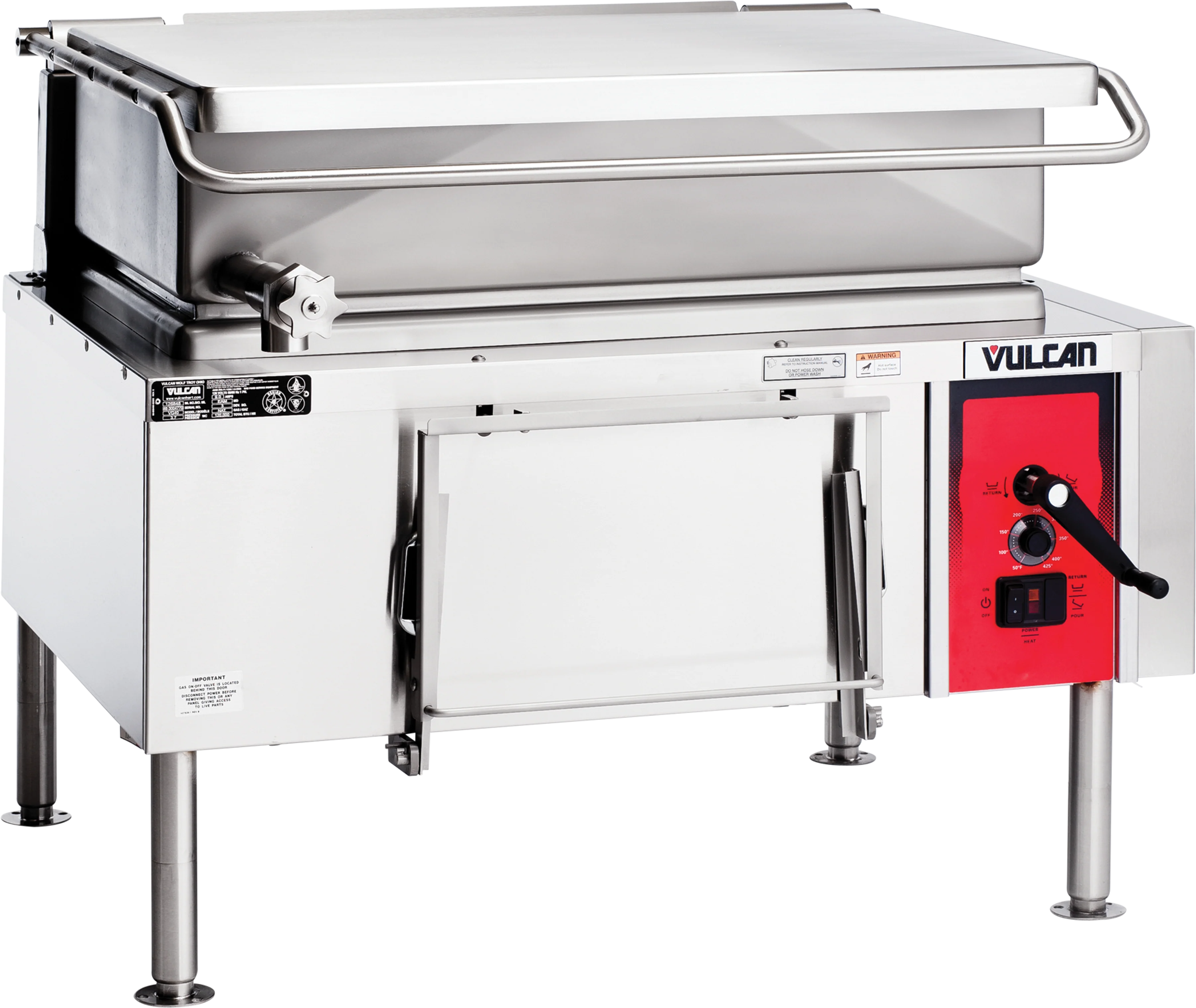 Vulcan VG40_LP 46 Inch Gas Braising Pan with Manual Tilt 120000 BTU Vulcan VG40_LP 46 Inch Gas Braising Pan with Manual Tilt 120000 BTU