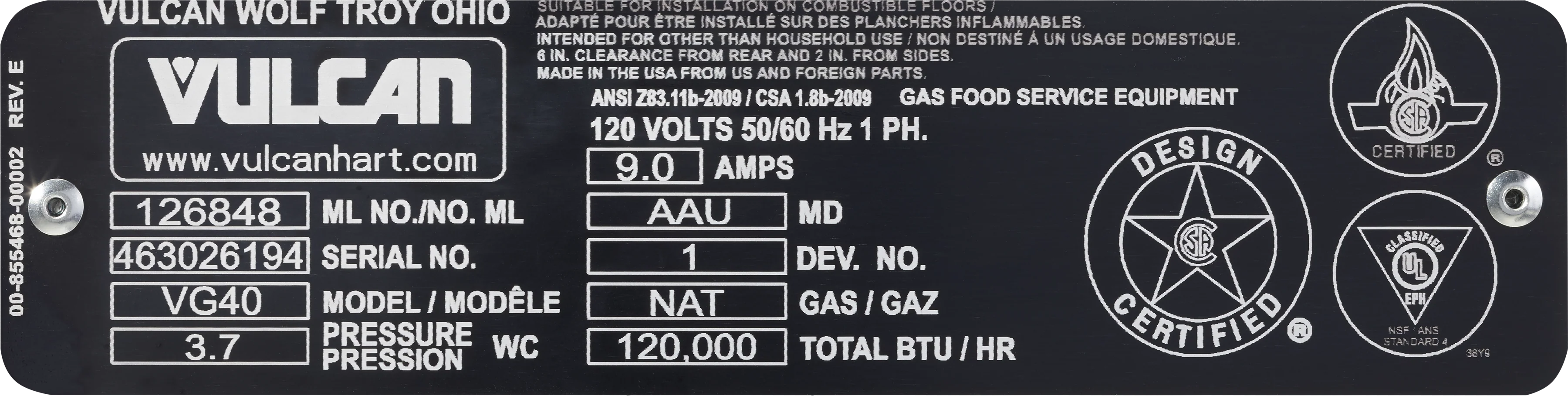 Vulcan VG40_LP 46 Inch Gas Braising Pan with Manual Tilt 120000 BTU Vulcan VG40_LP 46 Inch Gas Braising Pan with Manual Tilt 120000 BTU