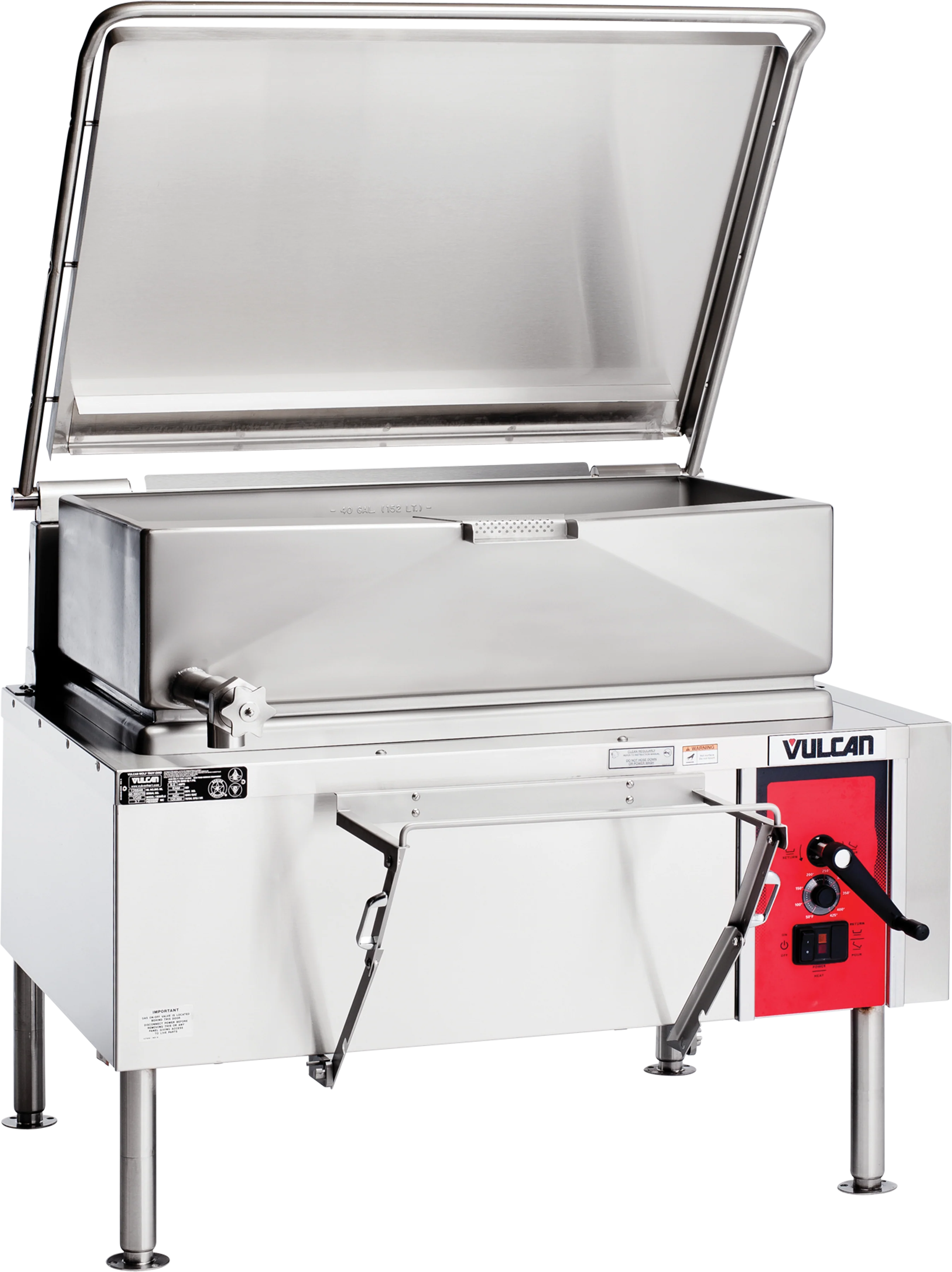 Vulcan VG40_LP 46 Inch Gas Braising Pan with Manual Tilt 120000 BTU Vulcan VG40_LP 46 Inch Gas Braising Pan with Manual Tilt 120000 BTU