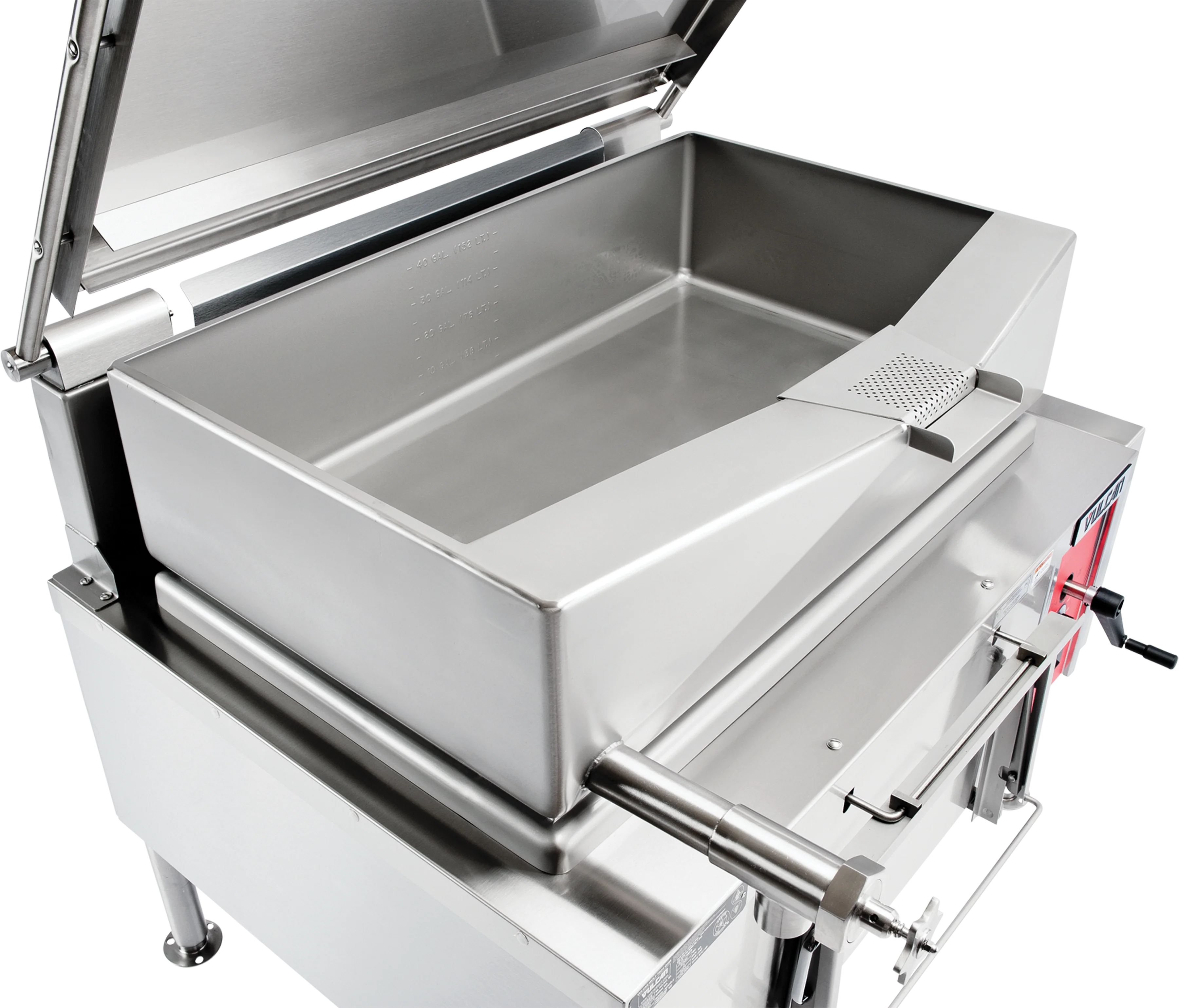 Vulcan VG40_LP 46 Inch Gas Braising Pan with Manual Tilt 120000 BTU Vulcan VG40_LP 46 Inch Gas Braising Pan with Manual Tilt 120000 BTU