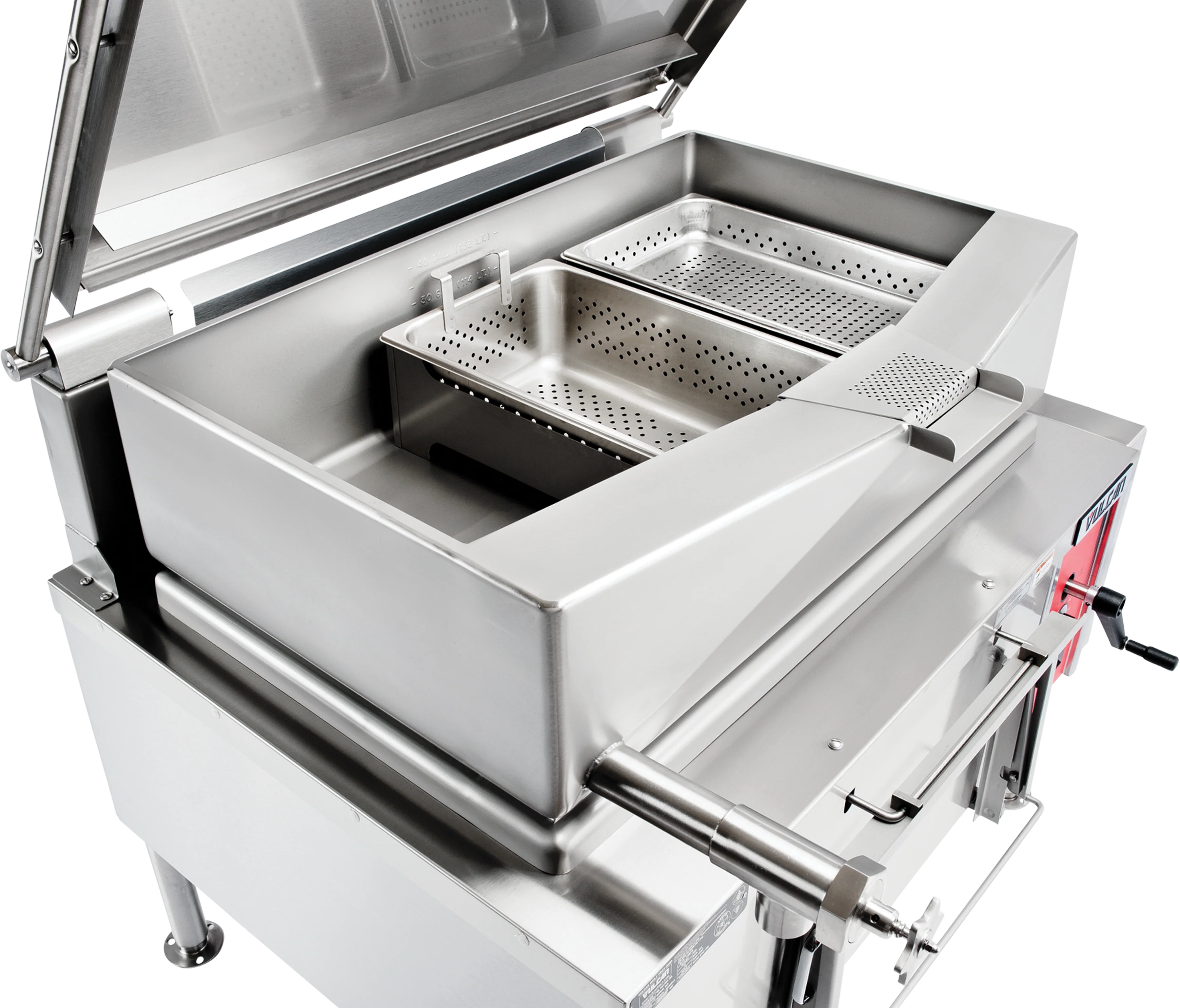 Vulcan VG40_LP 46 Inch Gas Braising Pan with Manual Tilt 120000 BTU Vulcan VG40_LP 46 Inch Gas Braising Pan with Manual Tilt 120000 BTU