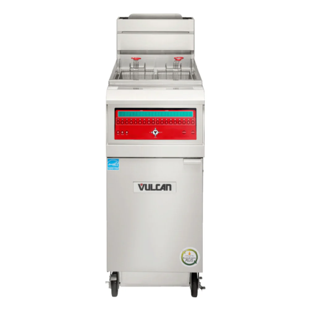 Vulcan 1VHG50CF_LP 15 Inch Gas Fryer Stainless Steel High Efficiency 75000 BTU Vulcan 1VHG50CF_LP 15 Inch Gas Fryer Stainless Steel High Efficiency 75000 BTU