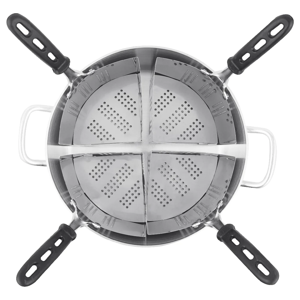 Vollrath 682114 15 Inch Steamer Boiler Set with 18.5 Quart Aluminum Pot and 4 Stainless Steel Insets Vollrath 682114 15 Inch Steamer Boiler Set with 18.5 Quart Aluminum Pot and 4 Stainless Steel Insets