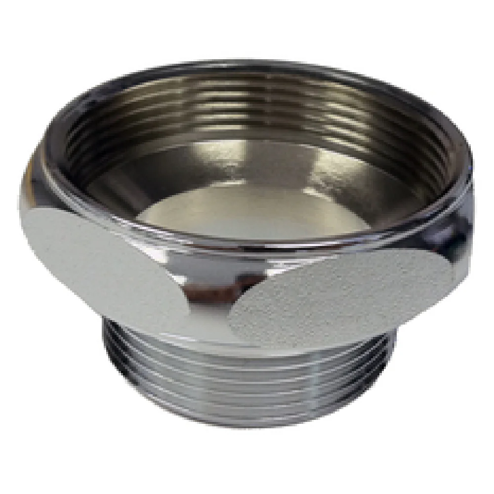 Optional 2 Inch to 1-1/2 Inch Nickel Plated Brass NPS Male Drain Reducer, Krowne 22-503