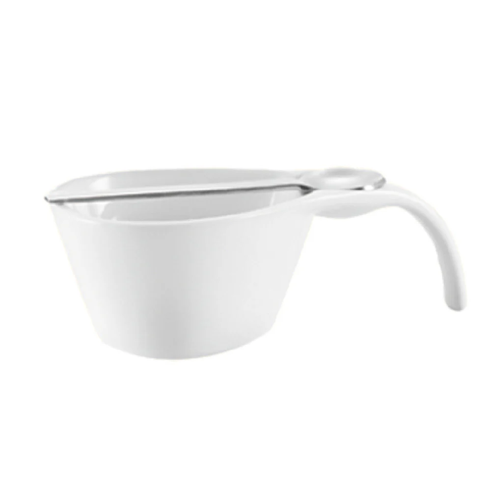 CAC China PTS-66-SET 2 Oz. Cup and Spoon Set Porcelain Dishwasher Safe