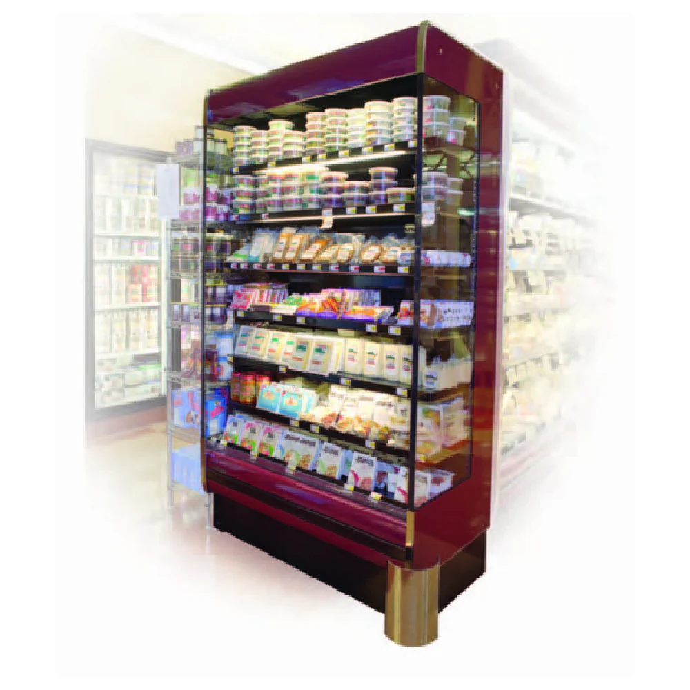 Hussmann RGD3072-8-S 96 Inch Refrigerated Display Case with 4 Tiers Black Finish Hussmann RGD3072-8-S 96 Inch Refrigerated Display Case with 4 Tiers Black Finish