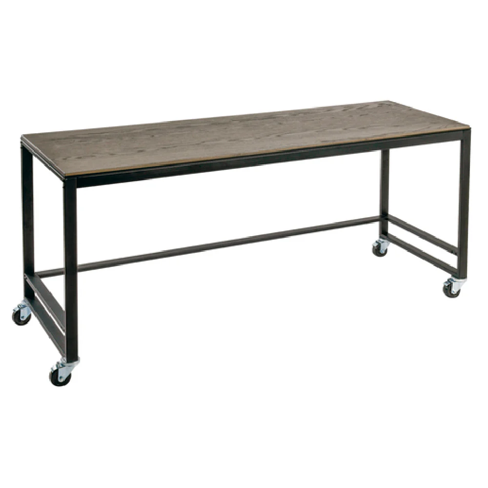 Cal Mil 22340-72-83 72 Inch Merchandising Table Oak Wood Grey Wash Top Cal Mil 22340-72-83 72 Inch Merchandising Table Oak Wood Grey Wash Top