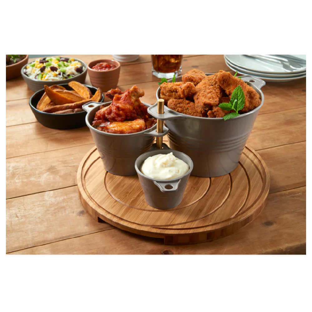 BauscherHepp TB1563 1-1/4 Qt Round Pot with Handles Chip and Stain Resistant Melamine Black BauscherHepp TB1563 1-1/4 Qt Round Pot with Handles Chip and Stain Resistant Melamine Black