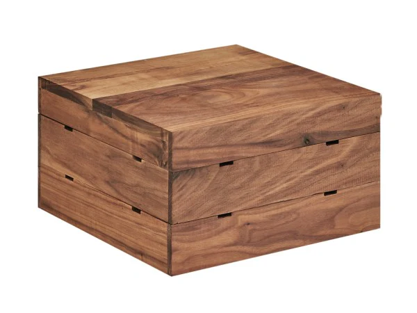 Cal Mil 3628-7-78 12 Inch Mid-Century Crate Riser Flip to Crate Walnut Wood Cal Mil 3628-7-78 12 Inch Mid-Century Crate Riser Flip to Crate Walnut Wood