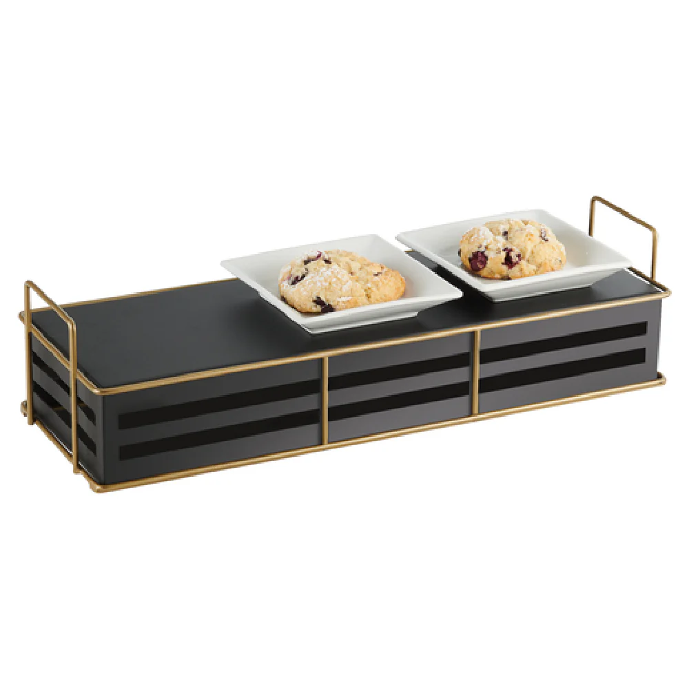 Cal Mil 22087-5-90 20 Inch Empire Riser Black and Gold Wire Frame Display Riser Cal Mil 22087-5-90 20 Inch Empire Riser Black and Gold Wire Frame Display Riser