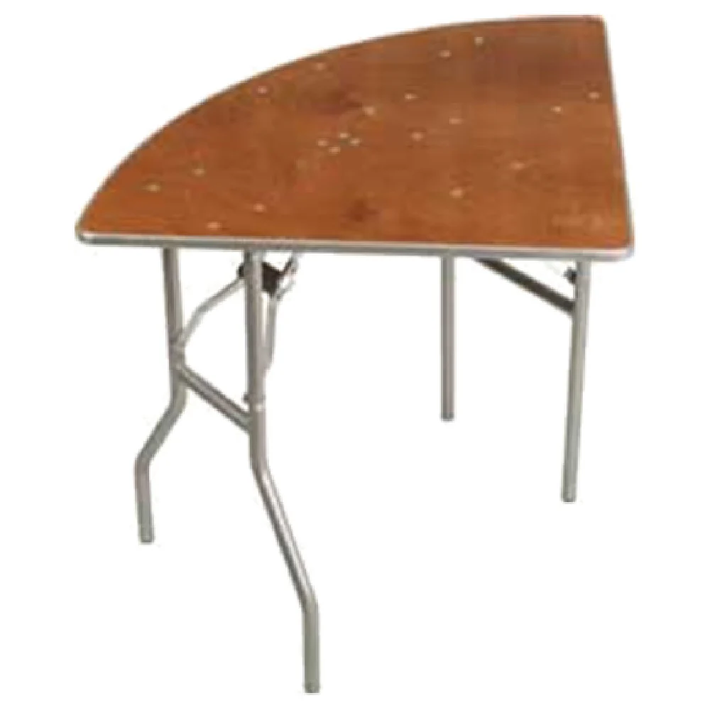 Forbes Industries HOQT72 72 Inch Round Quarter-Circle Folding Table Plywood and Aluminum Edge Forbes Industries HOQT72 72 Inch Round Quarter-Circle Folding Table Plywood and Aluminum Edge