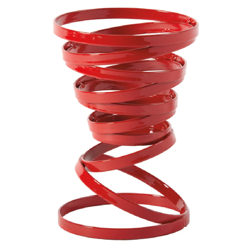 GET Enterprises WB-446-R 4 Inch Diameter Cyclone French Fry Cone Basket Red
