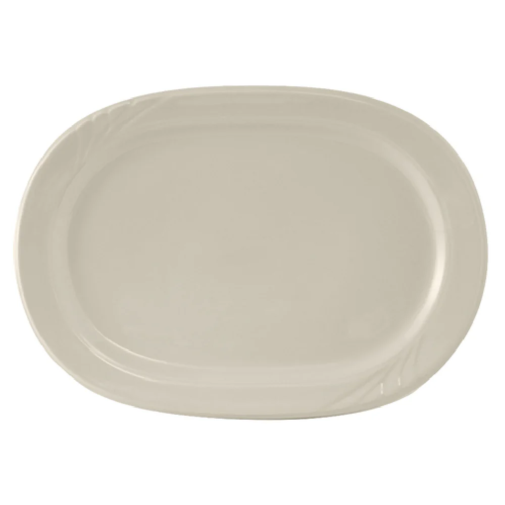 Tuxton YEH-102 10 Inch Oblong Racetrack Platter Ceramic Lead-Free and Dishwasher Safe Tuxton YEH-102 10 Inch Oblong Racetrack Platter Ceramic Lead-Free and Dishwasher Safe