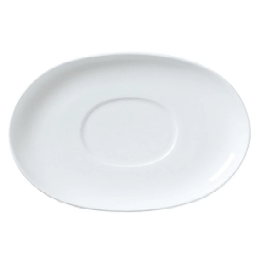 Steelite 82000AND0129 8.25 Inch Gravy Boat Stand Bone China Whiteware