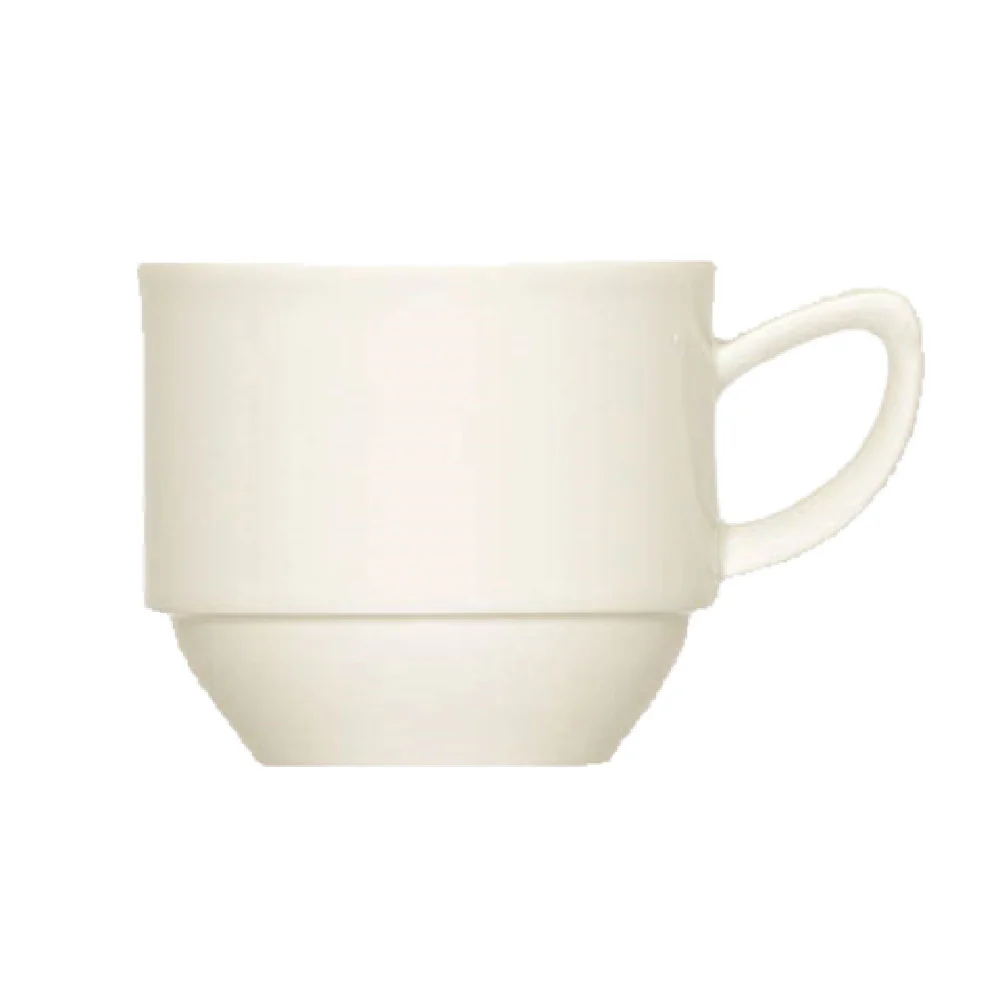 BauscherHepp 205219 6 Oz Cup Stackable Porcelain Duracream - 36 Packs