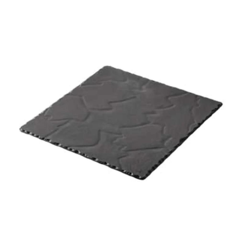 Revol 642499 6 Inch Tray Square Non-Porous Porcelain Matte Slate Revol 642499 6 Inch Tray Square Non-Porous Porcelain Matte Slate