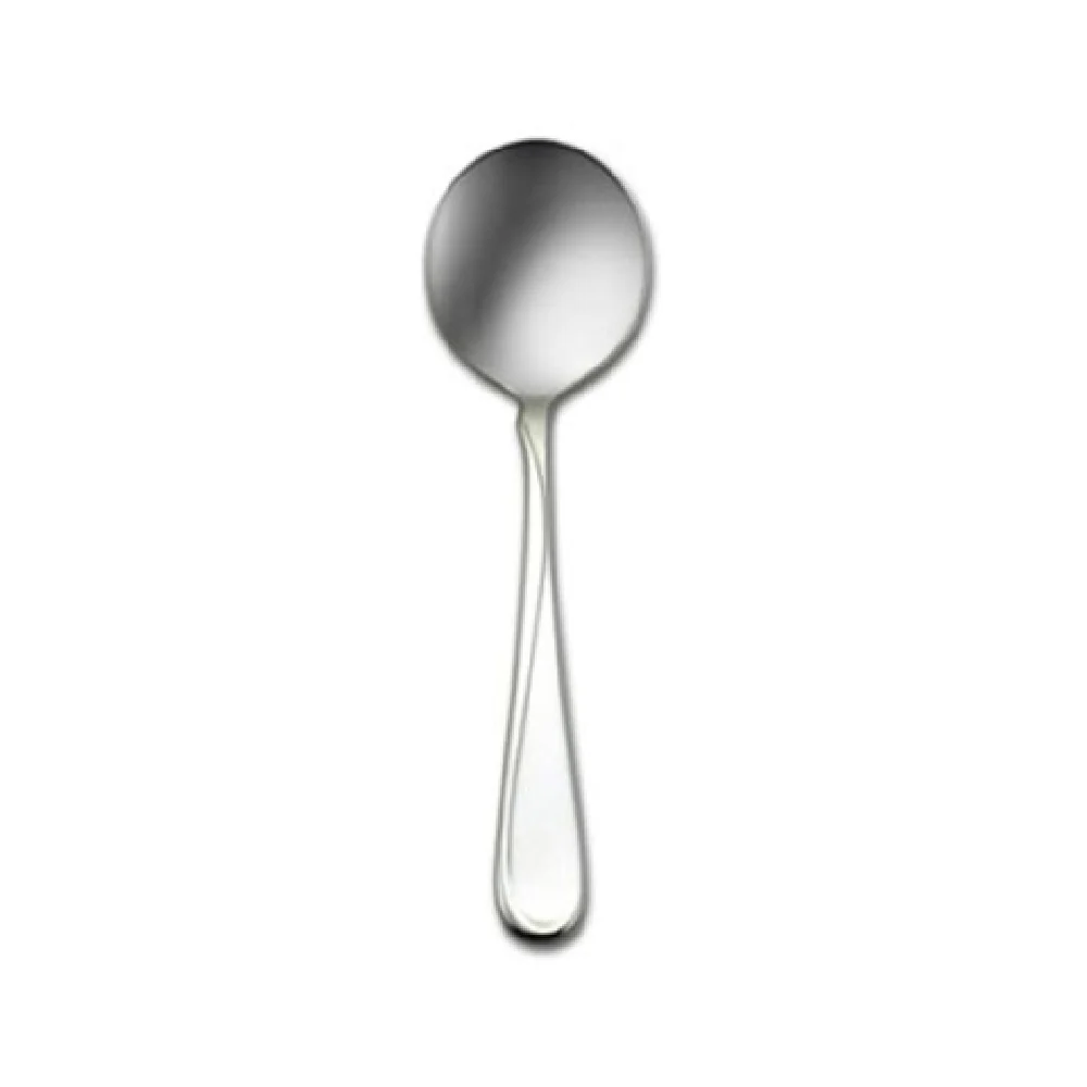 1880 Hospitality 2865SBLF 5-7/8 Inch Bouillon Spoon Stylized Accent Line 18/8 Stainless Steel 1880 Hospitality 2865SBLF 5-7/8 Inch Bouillon Spoon Stylized Accent Line 18/8 Stainless Steel
