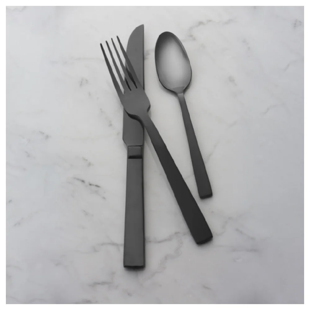 Bon Chef S3722B 6-5/8 Inch Round Soup Spoon Black 18/10 Stainless Steel Bon Chef S3722B 6-5/8 Inch Round Soup Spoon Black 18/10 Stainless Steel