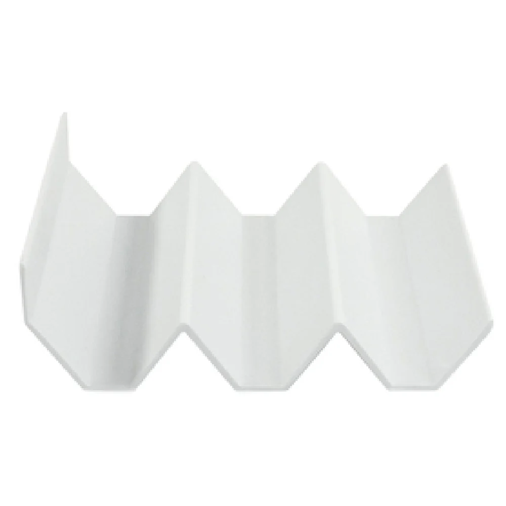 GET Enterprises JW322-W 6-1/2 Inch White Zig Zag Tray BPA Free Melamine 3 Slots