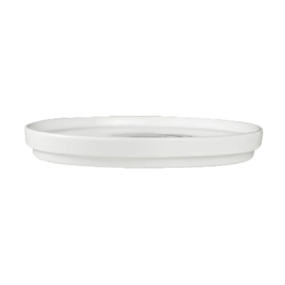 Steelite 6327P855 6.25 Inch Round Platter Porcelain Coupe Rim Cool Blue-White Steelite 6327P855 6.25 Inch Round Platter Porcelain Coupe Rim Cool Blue-White