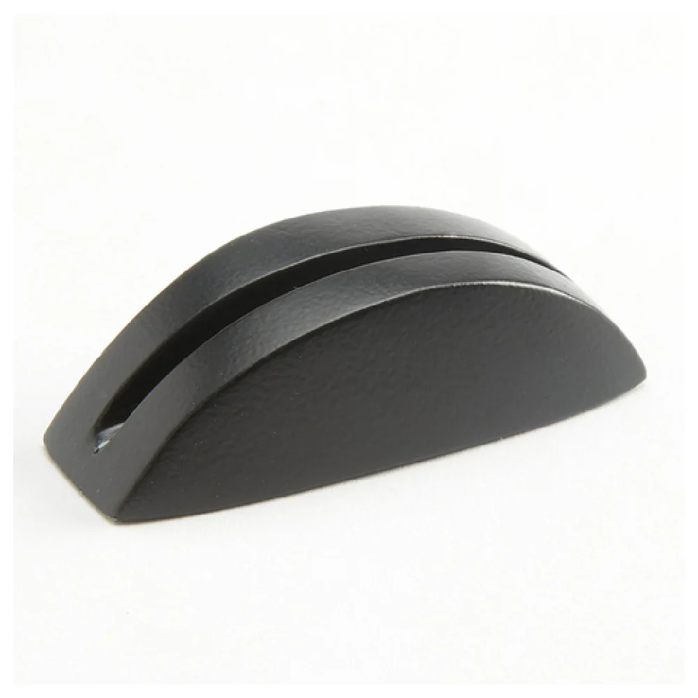 American Metalcraft BLCHBC1 2-1/8 Inch Half Moon Card Holder Aluminum Black