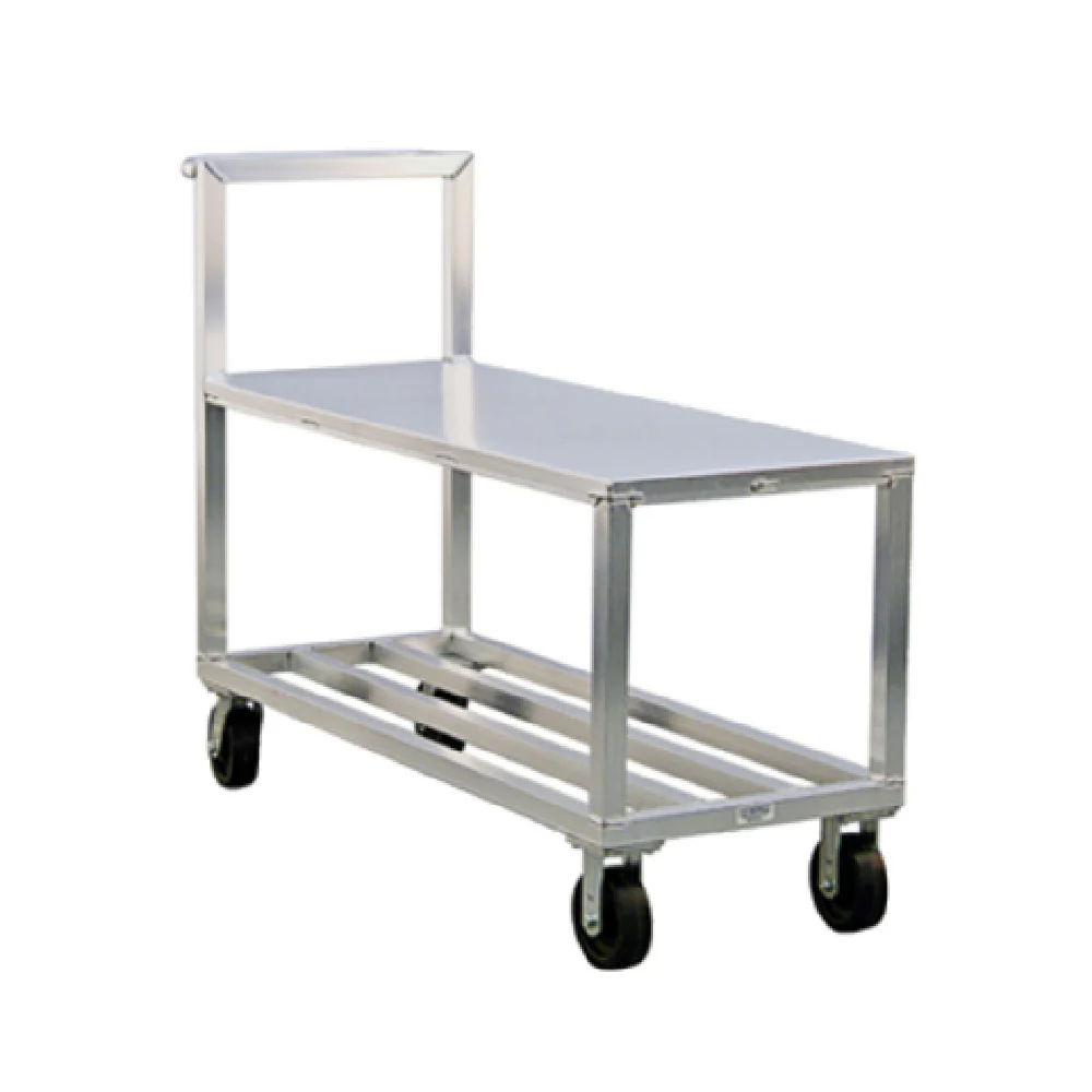 New Age Industrial NS557A 21 Inch Truck Mobile 2 Tier with Handle Aluminum New Age Industrial NS557A 21 Inch Truck Mobile 2 Tier with Handle Aluminum