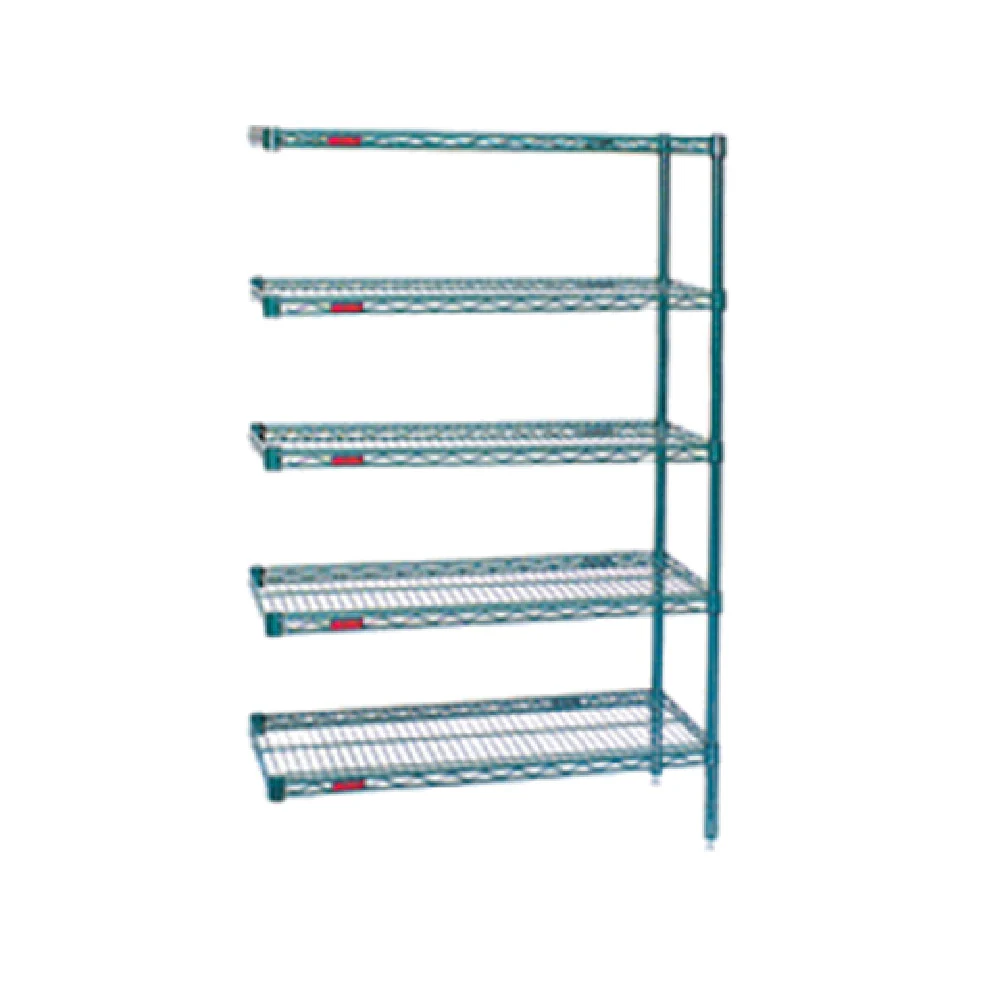Eagle A5-74-1860VG 60 Inch 5-Tier Wire Shelving Unit with Green Epoxy Finish