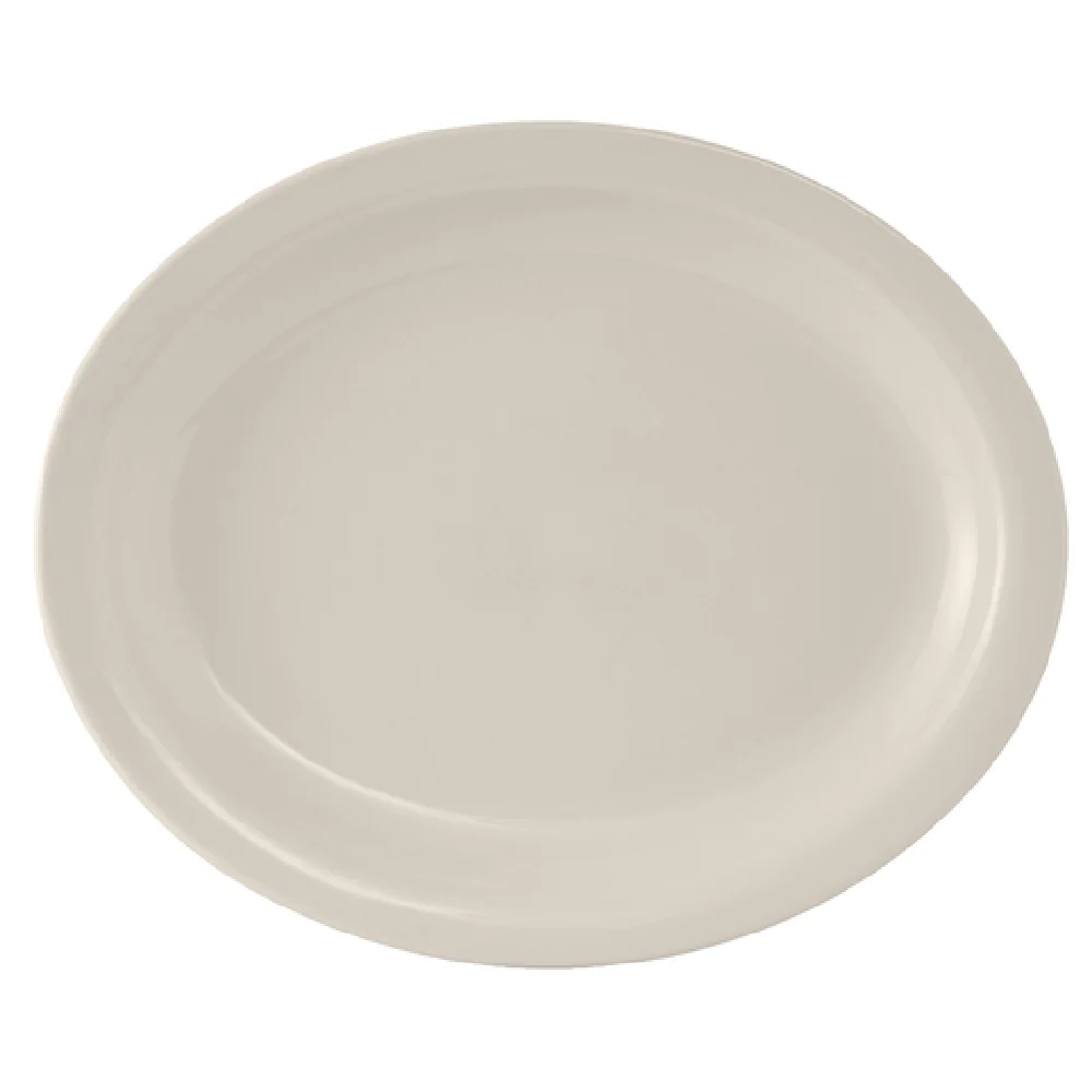 Tuxton TNR-013 11 Inch Platter Oval Narrow Rim Dishwasher Safe Ceramic American White Tuxton TNR-013 11 Inch Platter Oval Narrow Rim Dishwasher Safe Ceramic American White