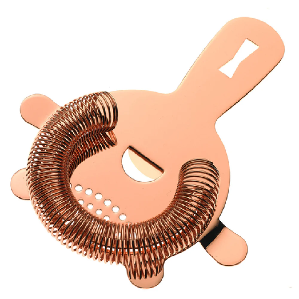 Mercer Culinary M37071CP 5-5/8 Inch Bar Strainer Heavy Duty Stainless Steel Copper Plated with Replaceable Spring Mercer Culinary M37071CP 5-5/8 Inch Bar Strainer Heavy Duty Stainless Steel Copper Plated with Replaceable Spring