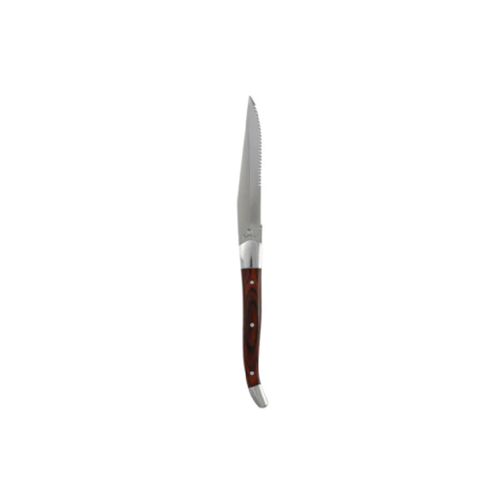 Fortessa 1.5.STK.SR.247 9.25 Inch Serrated Knife Wooden Handle Dark Color Fortessa 1.5.STK.SR.247 9.25 Inch Serrated Knife Wooden Handle Dark Color