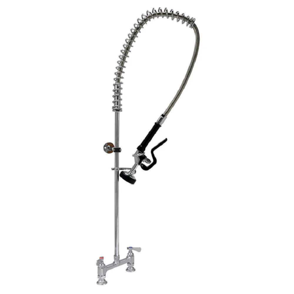 BK Resources BKF-8HDDPR-WB-G Pre-Rinse Faucet Assembly 8 Inch Centers with Triple-Ply Hose