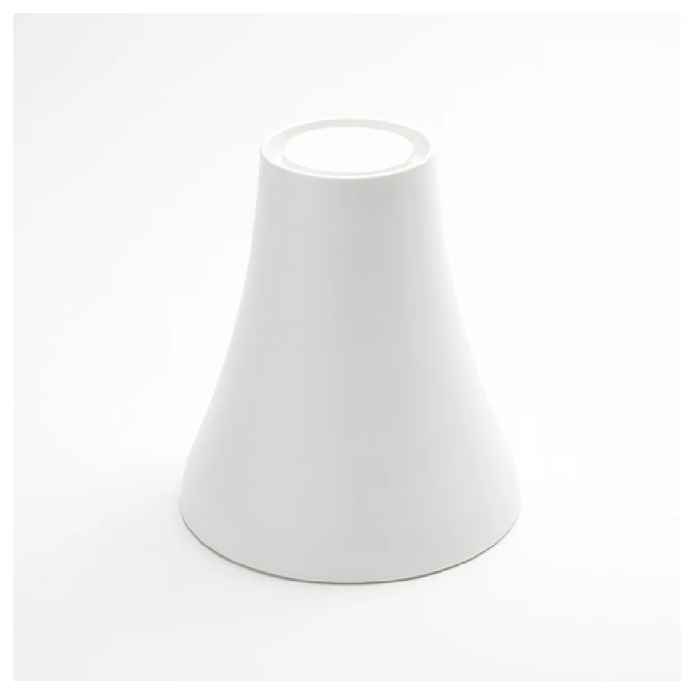 American Metalcraft LFTW67 6-1/2 Inch Round Pedestal Lift White Melamine Display Stand