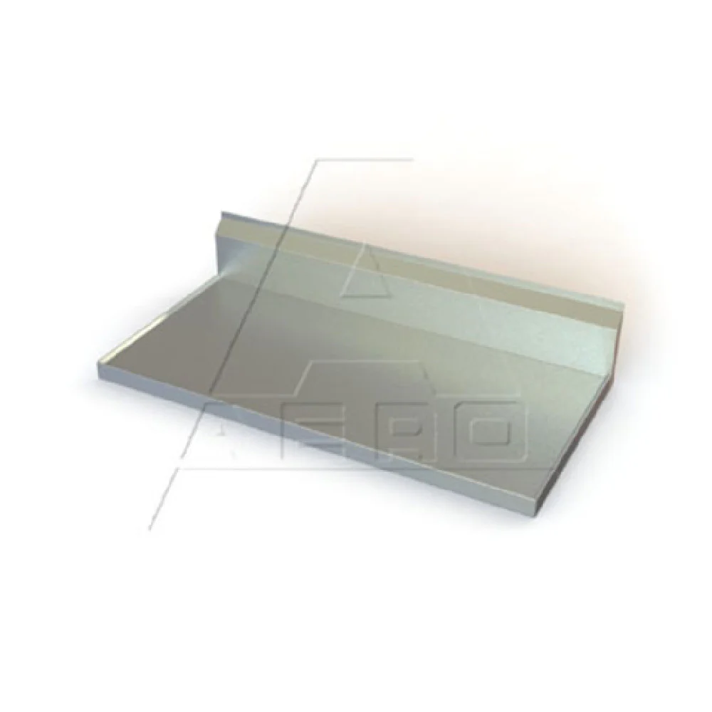 AERO Manufacturing 1TCBV-3048 48 Inch Countertop with 10 Inch Backsplash Stainless Steel