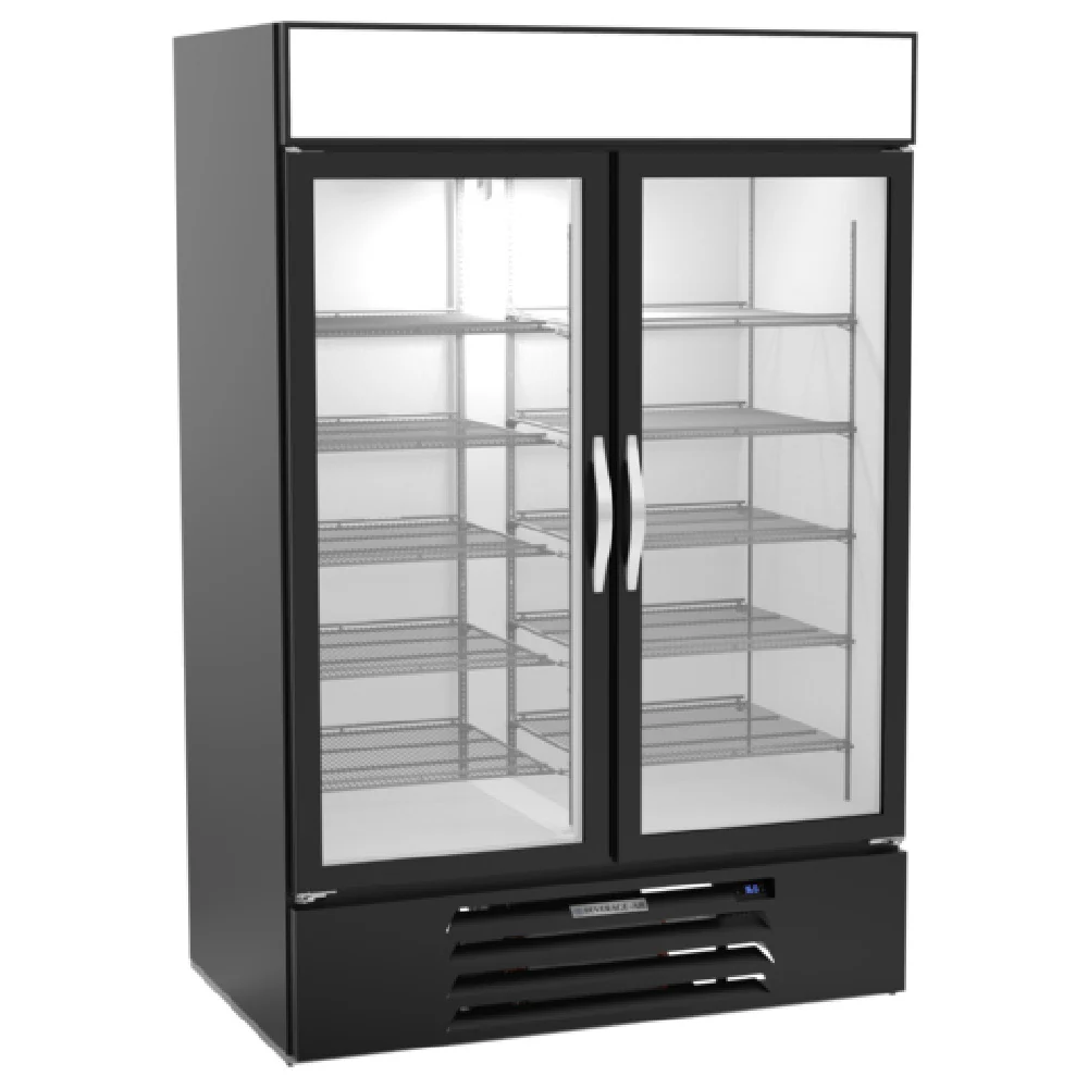 Beverage Air MMR49HC-1-B 52 Inch Reach-in Refrigerated Merchandiser 46.15 cu ft Beverage Air MMR49HC-1-B 52 Inch Reach-in Refrigerated Merchandiser 46.15 cu ft