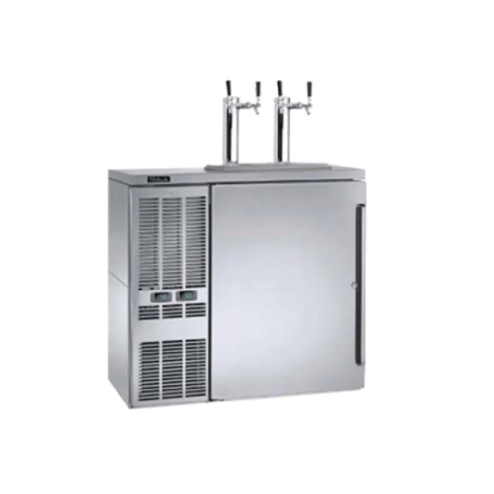 Perlick DZS36_SSLSD_WW 36 Inch Dual-Zone Refrigerated Back Bar Cabinet 7.1 cu ft