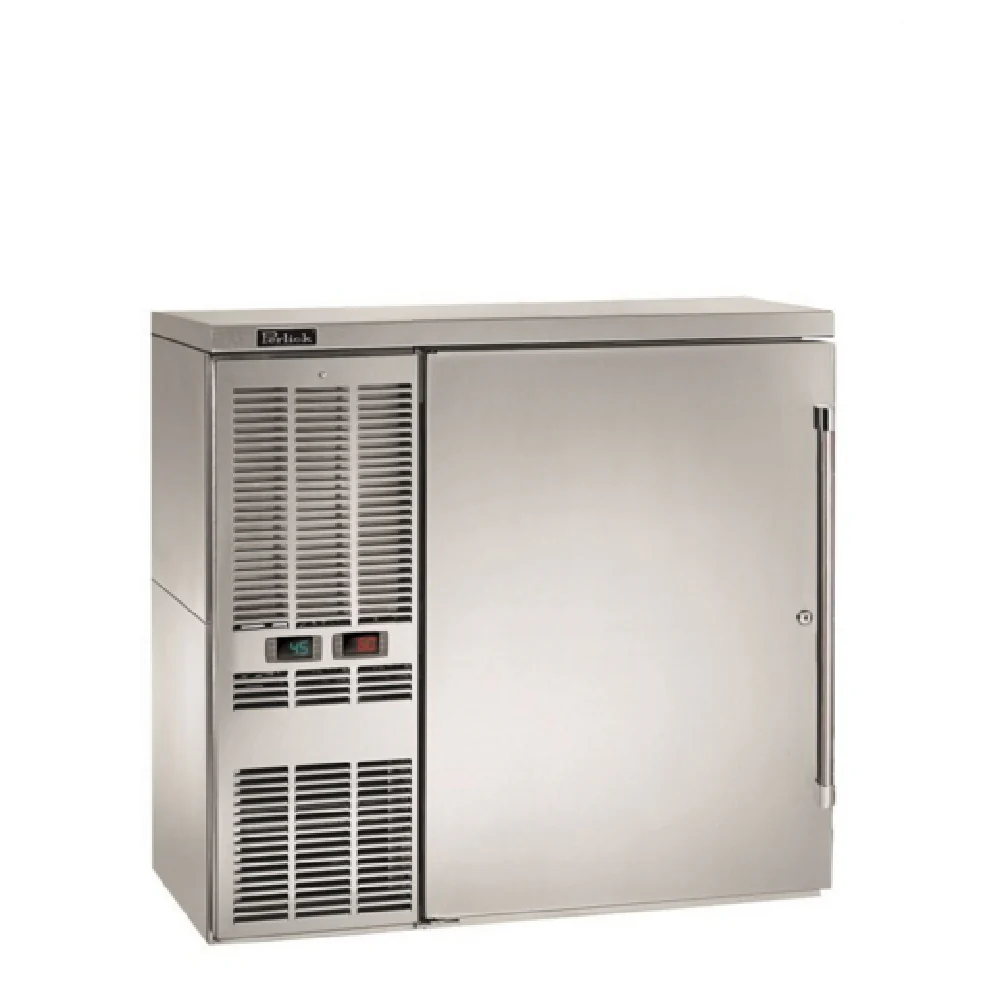 Perlick DZS36_SSLSD_WW 36 Inch Dual-Zone Refrigerated Back Bar Cabinet 7.1 cu ft Perlick DZS36_SSLSD_WW 36 Inch Dual-Zone Refrigerated Back Bar Cabinet 7.1 cu ft