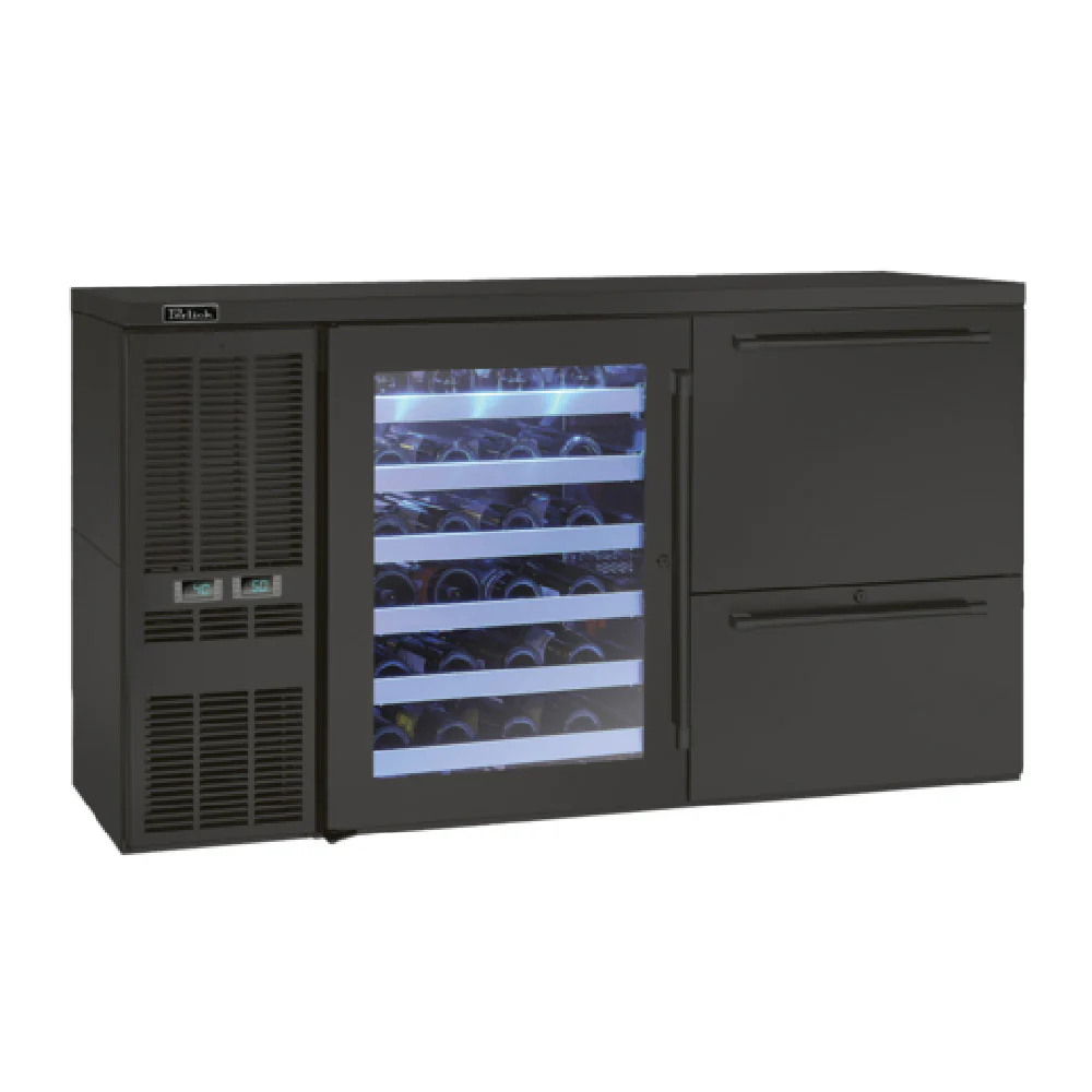 Perlick DZS36_SSLSD_WW 36 Inch Dual-Zone Refrigerated Back Bar Cabinet 7.1 cu ft Perlick DZS36_SSLSD_WW 36 Inch Dual-Zone Refrigerated Back Bar Cabinet 7.1 cu ft